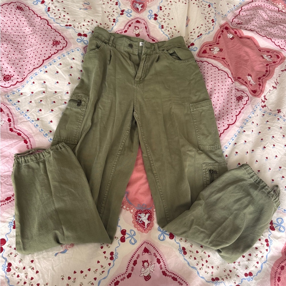 Olive Green Cargo Pants